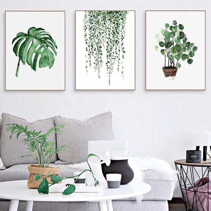 This Palm Frond Poster from Earth to Daisy is perfect for the modern plant mom in her indoor jungle! #plantsmakepeoplehappy