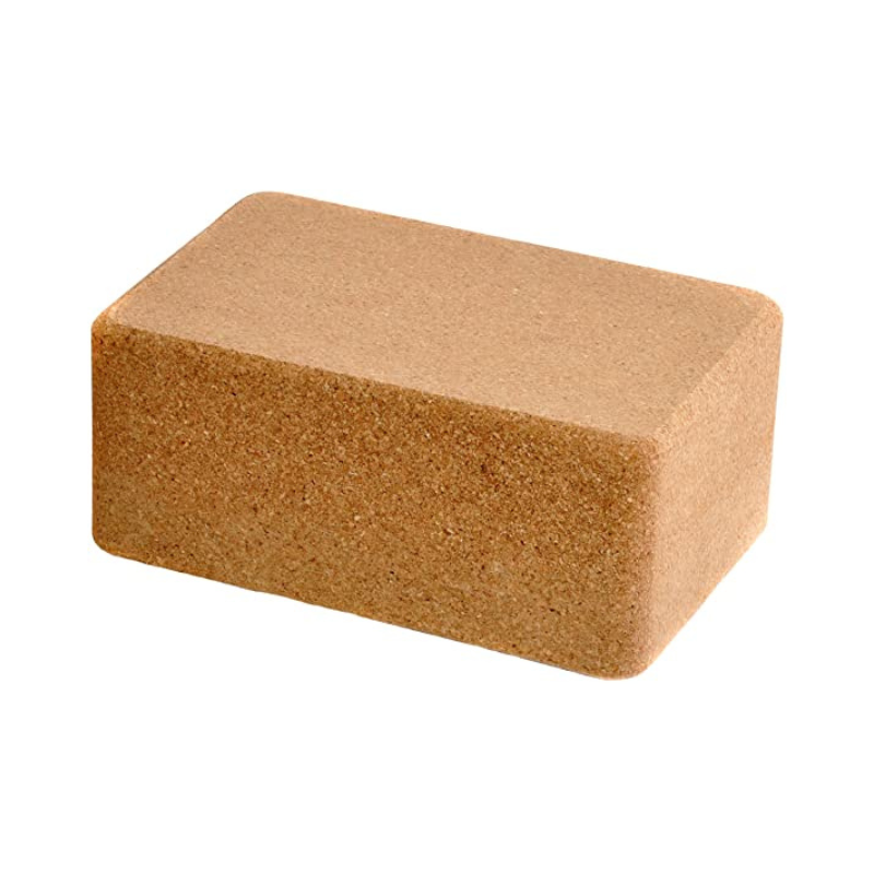 Cork is a natural earthy material.  Perfect yoga block for plant parenthood.