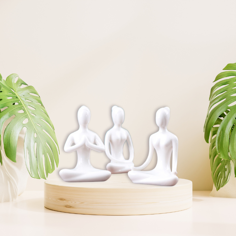 Yoga Figurines - Meditate - Set of 3