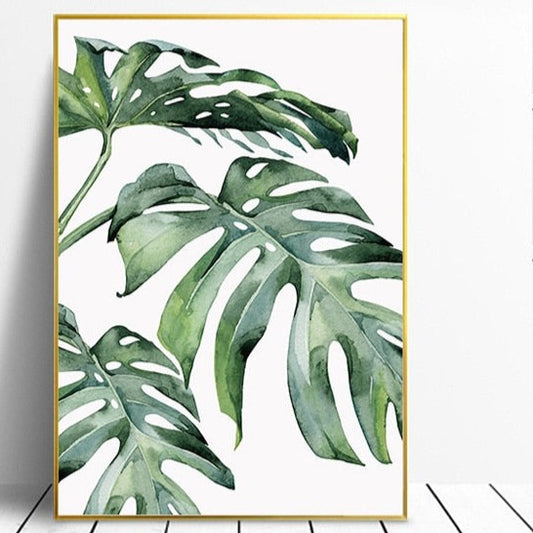 This Monstera Leaves | Foliage For The Walls from Earth to Daisy is perfect for the modern plant mom in her indoor jungle! #plantsmakepeoplehappy