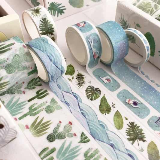 This Planty Washi Tape - Planty Green from Earth to Daisy is perfect for the modern plant mom in her indoor jungle! #plantsmakepeoplehappy