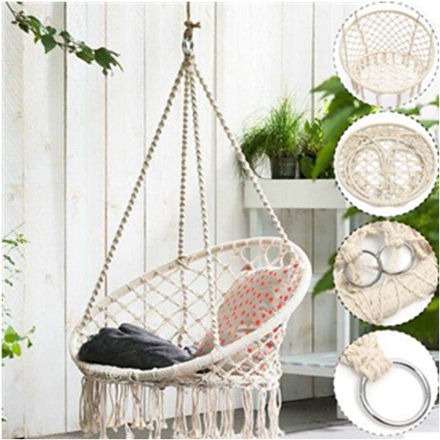 This Hanging Rattan Chair from Earth to Daisy is perfect for the modern plant mom in her indoor jungle! #plantsmakepeoplehappy