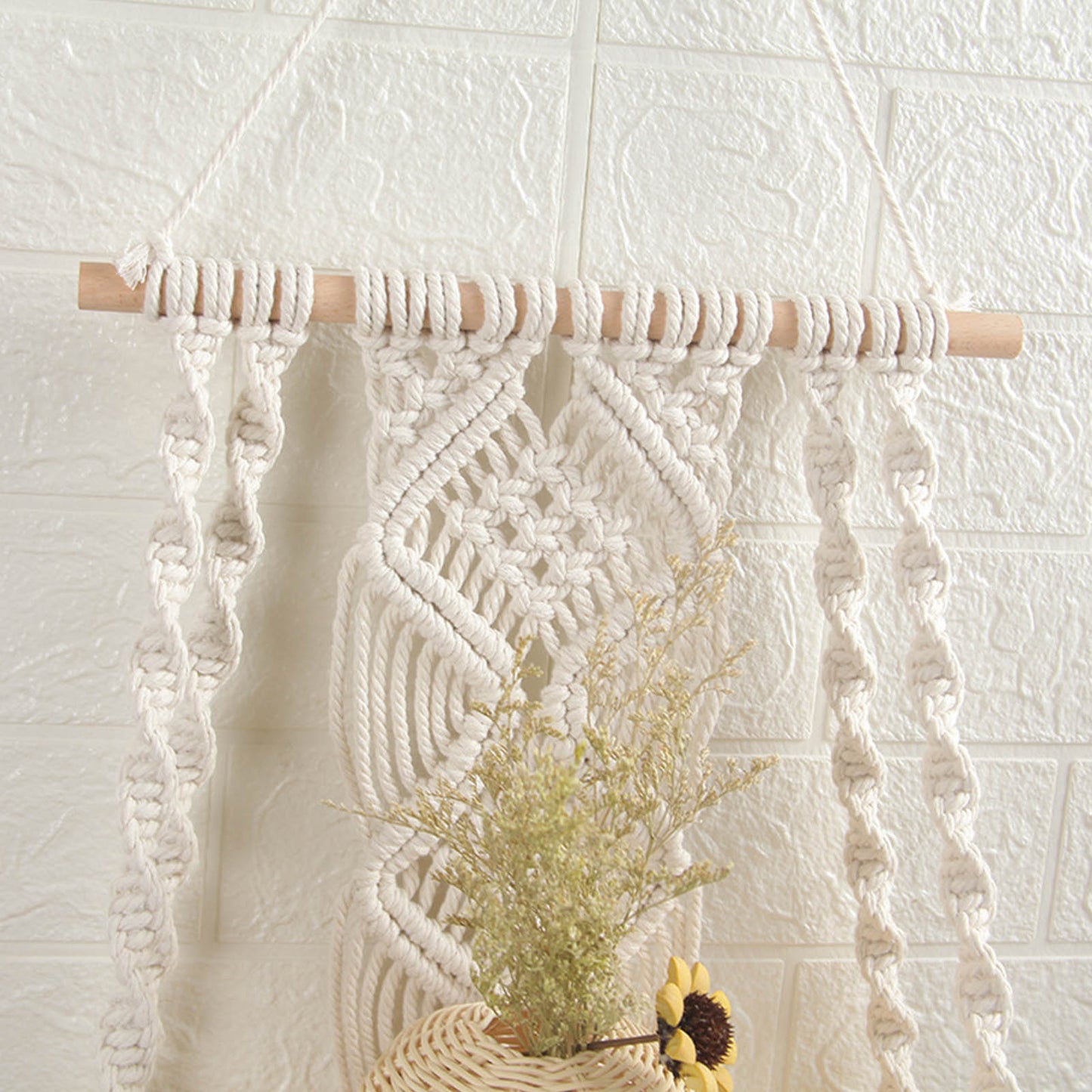 This Amber Macrame Shelf from Earth to Daisy is perfect for the modern plant mom in her indoor jungle! #plantsmakepeoplehappy