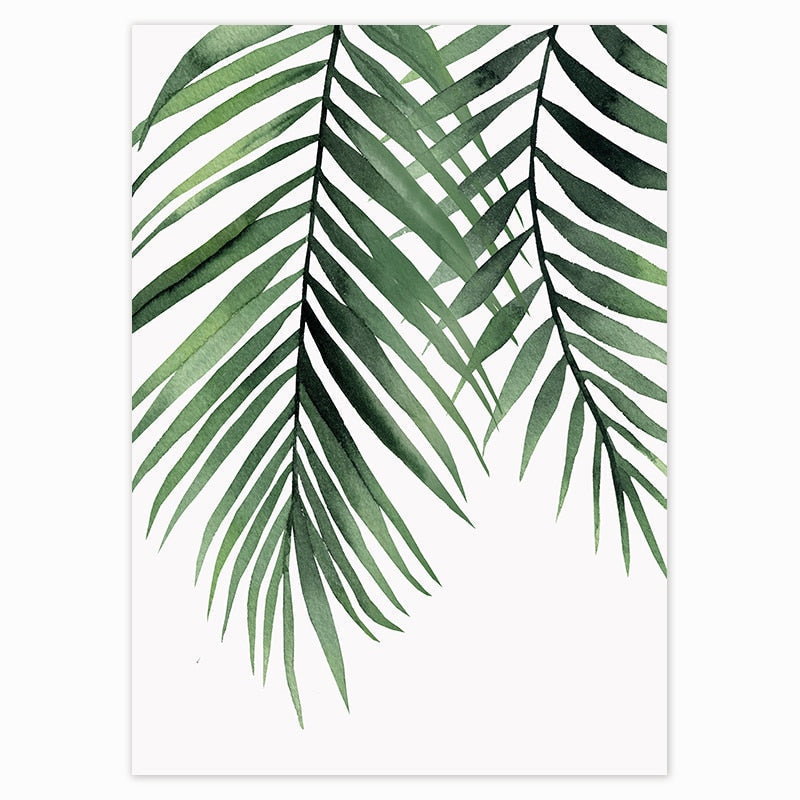 This Palm Frond Poster from Earth to Daisy is perfect for the modern plant mom in her indoor jungle! #plantsmakepeoplehappy