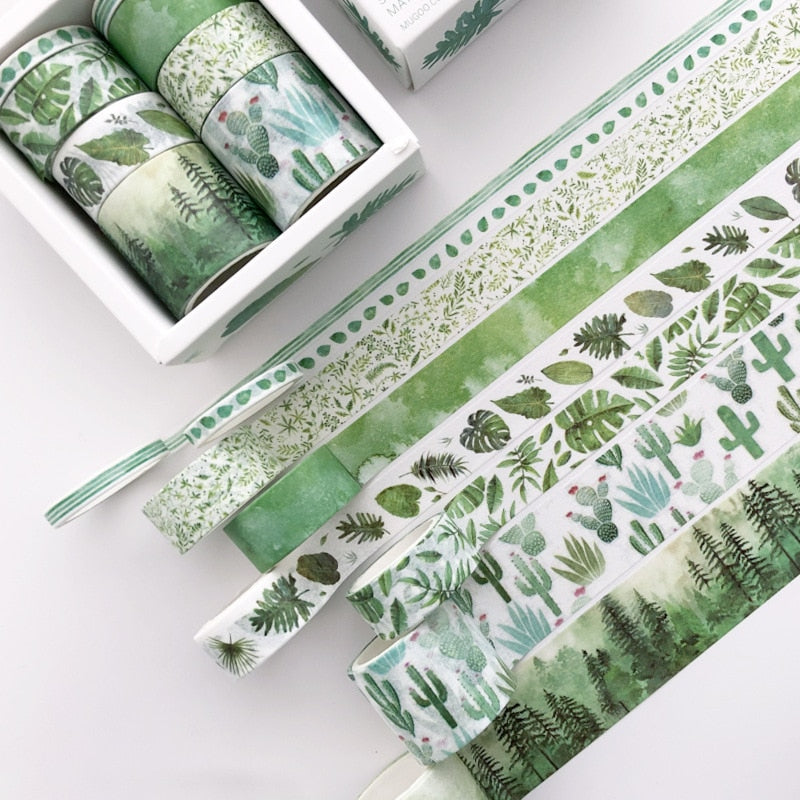 This Planty Washi Tape - Planty Green from Earth to Daisy is perfect for the modern plant mom in her indoor jungle! #plantsmakepeoplehappy